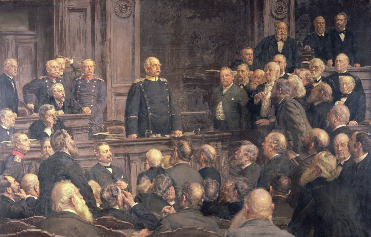 Den tyske riksdagens konferanse 6. februar 1888, 1896 av Ernest Henseler