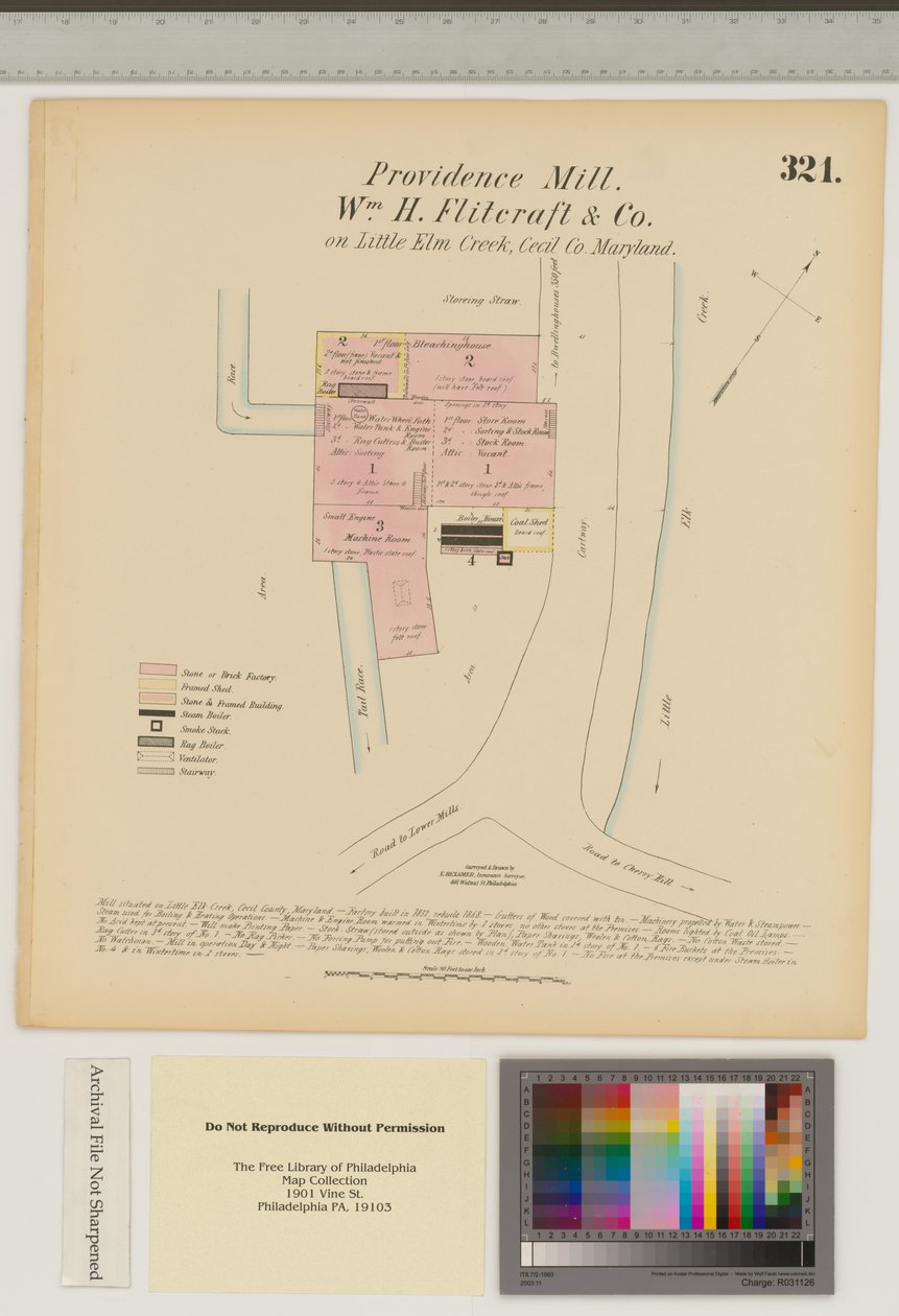 Providence Mill, Little Elk Creek, Maryland, Hexamer General Surveys av Ernest Hexamer