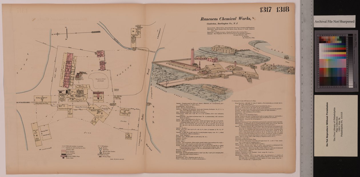 Bind 14, Rancocas Chemical Works, Hexamer General Surveys, Burlington, New Jersey, 1878 av Ernest Hexamer
