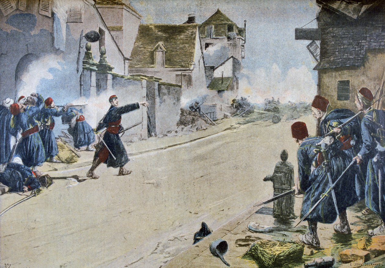 Paul Deroulede i slaget ved Montbeliard av Ernest Jean Delahaye