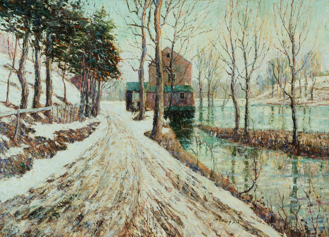 Smeltende snø av Ernest Lawson