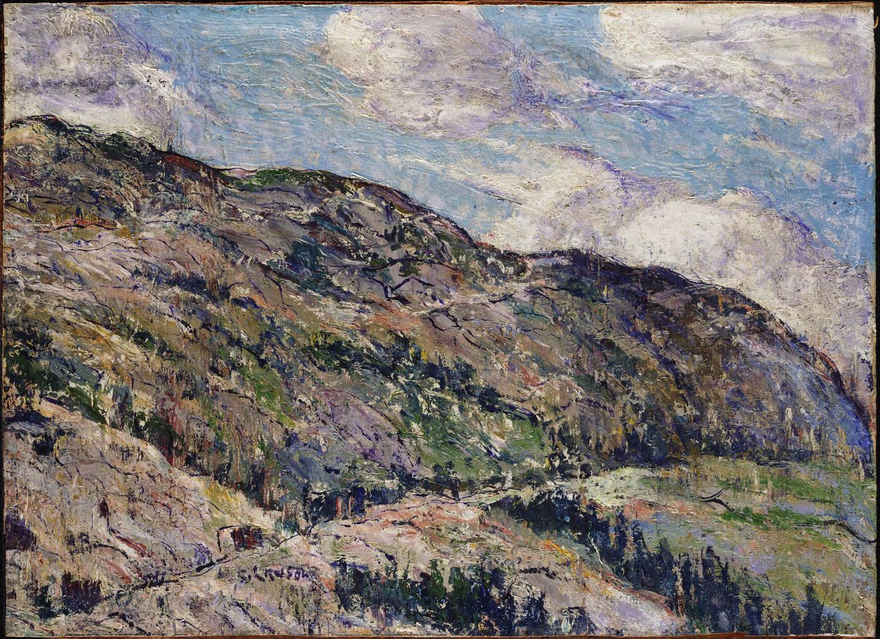 Fjellscene - Åser i tåke av Ernest Lawson