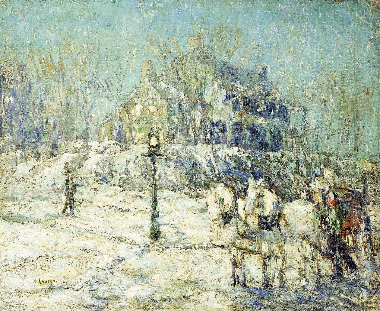 Dyckman-huset av Ernest Lawson