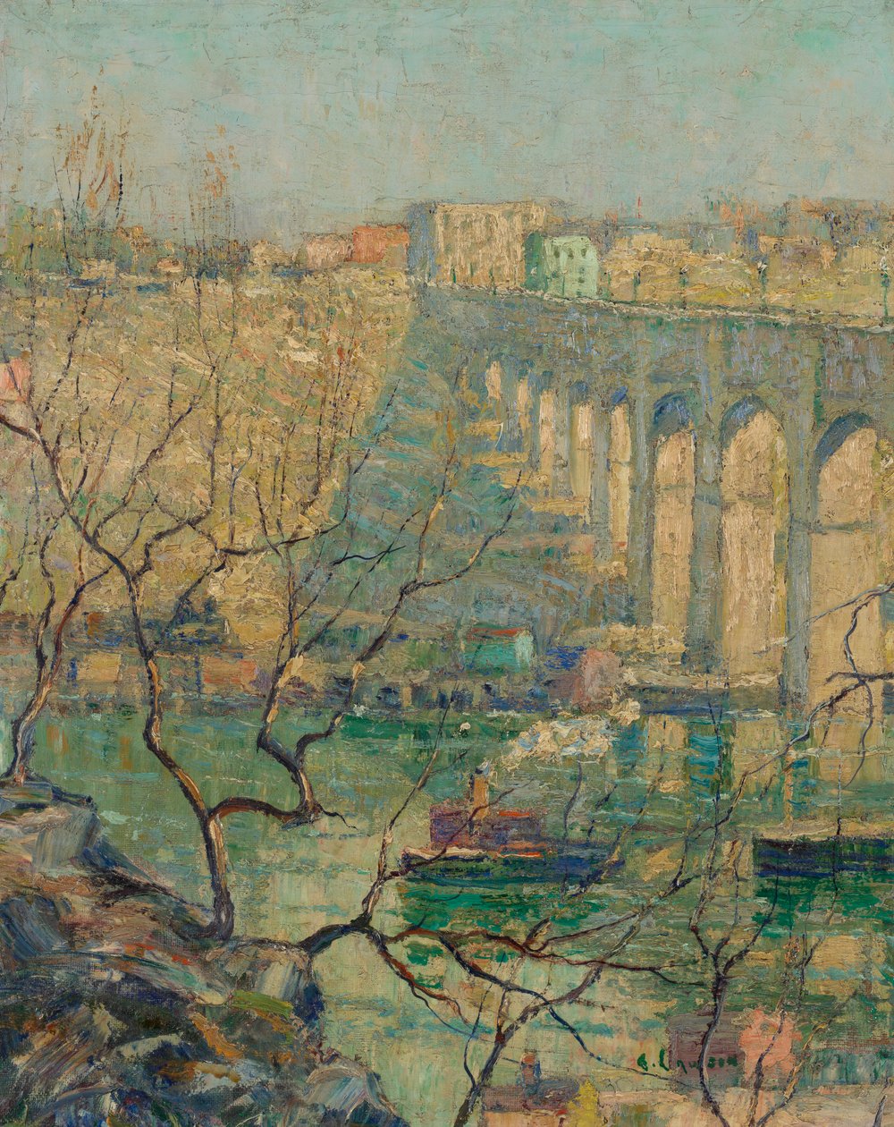 Utsikt over broen av Ernest Lawson