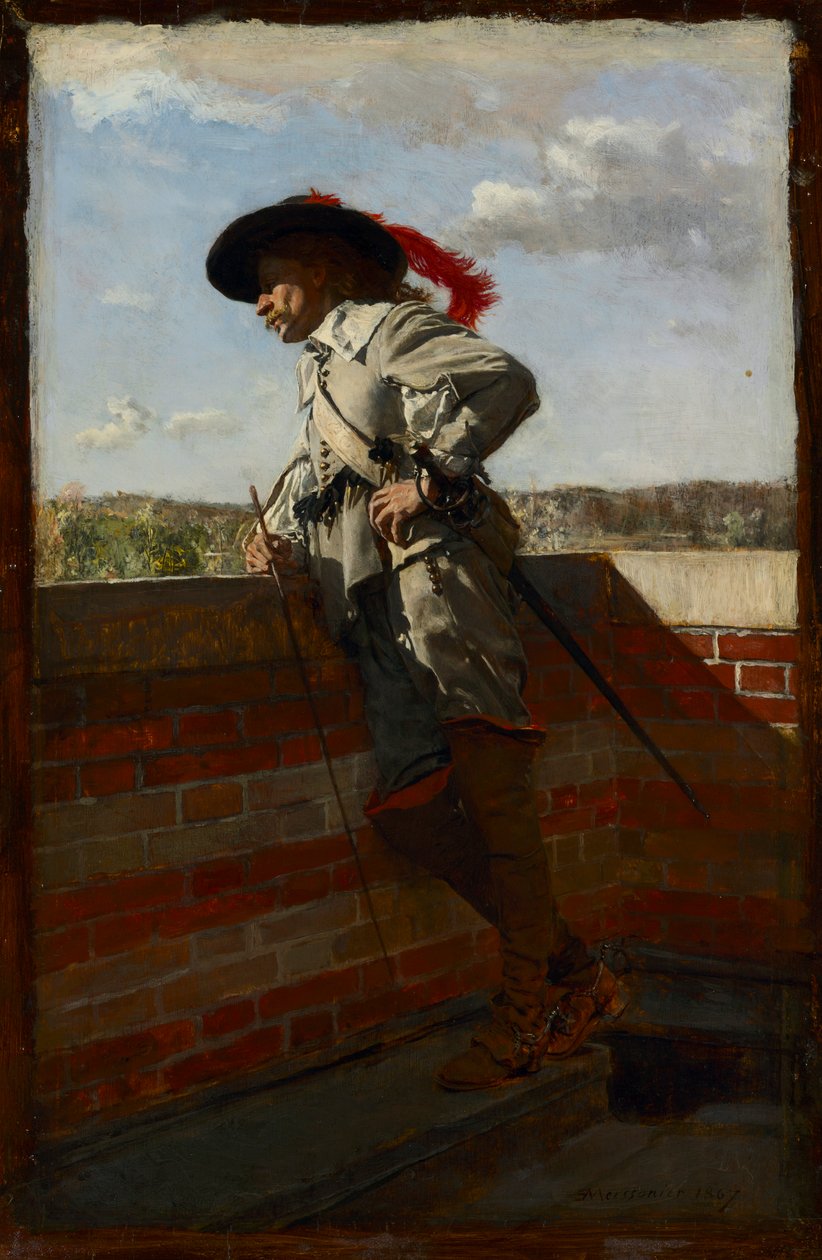 På en terrasse, 1867. av Jean Louis Ernest Meissonier