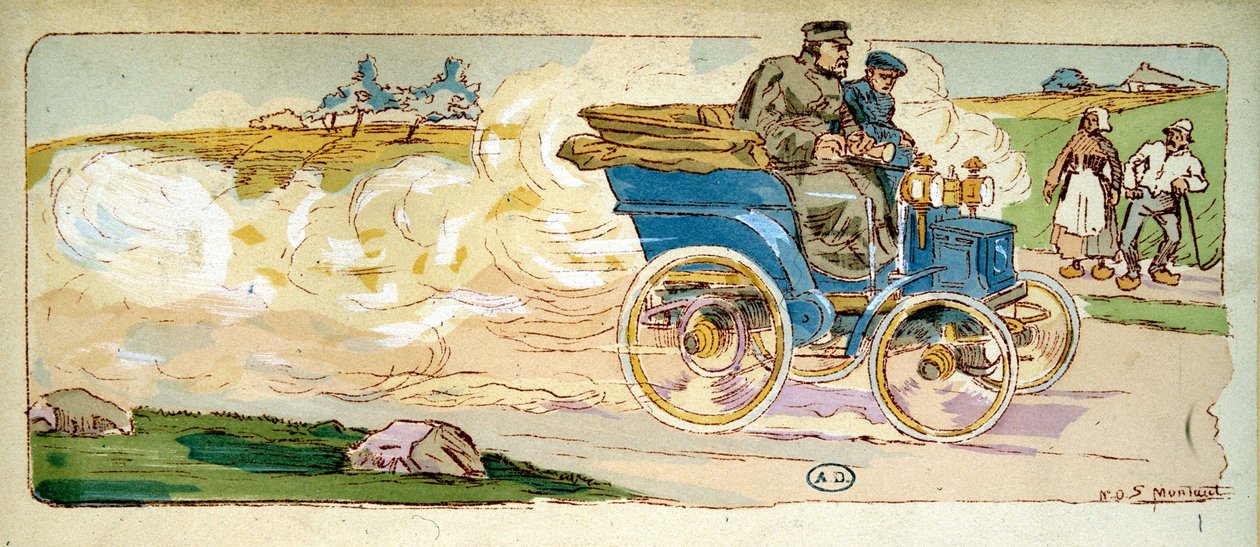 Paris-Bordeaux: Mr. Levassor vi har 4 CV Panhard & Levassor av Ernest Montaut