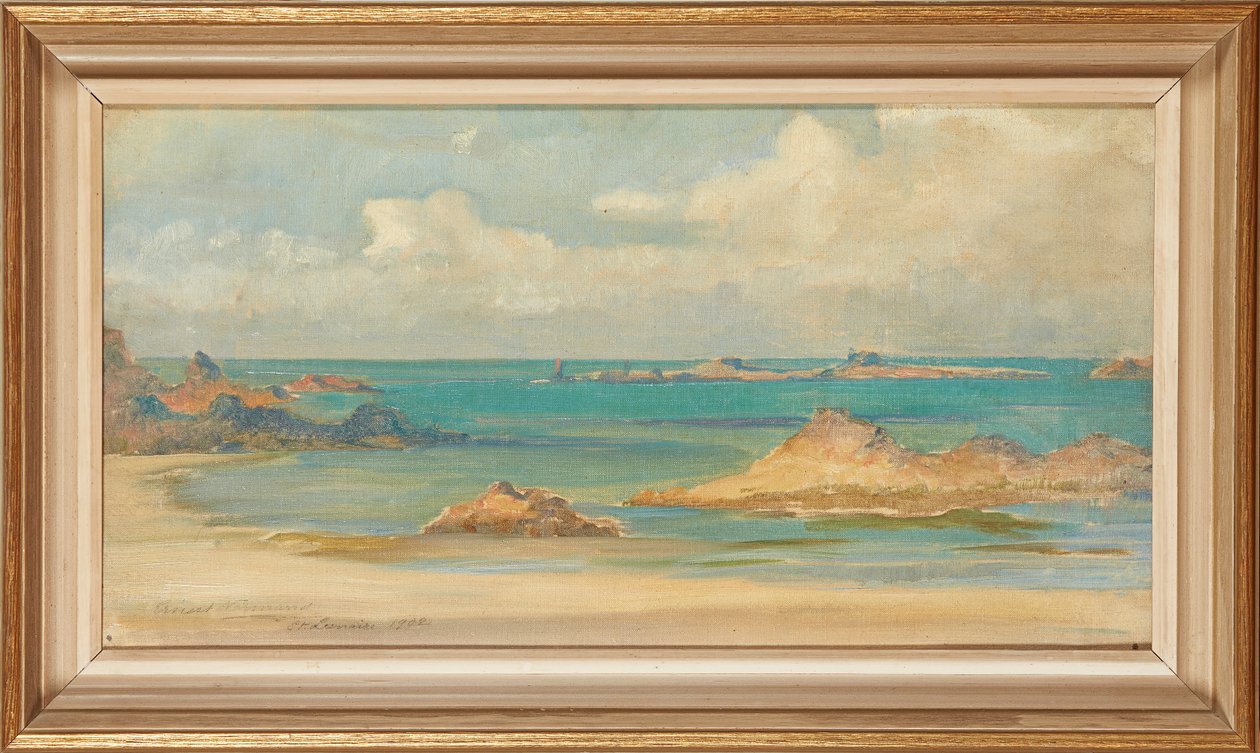 St. Lunaire (olje på lerret) av Ernest Normand
