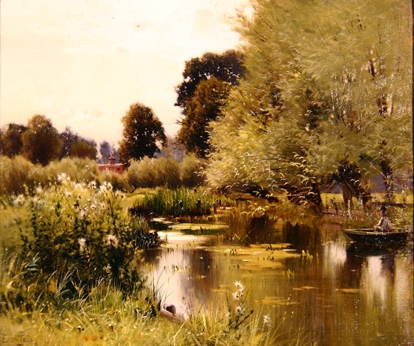 On the Pang, ca. 1900 (olje på lerret) av Ernest Parton