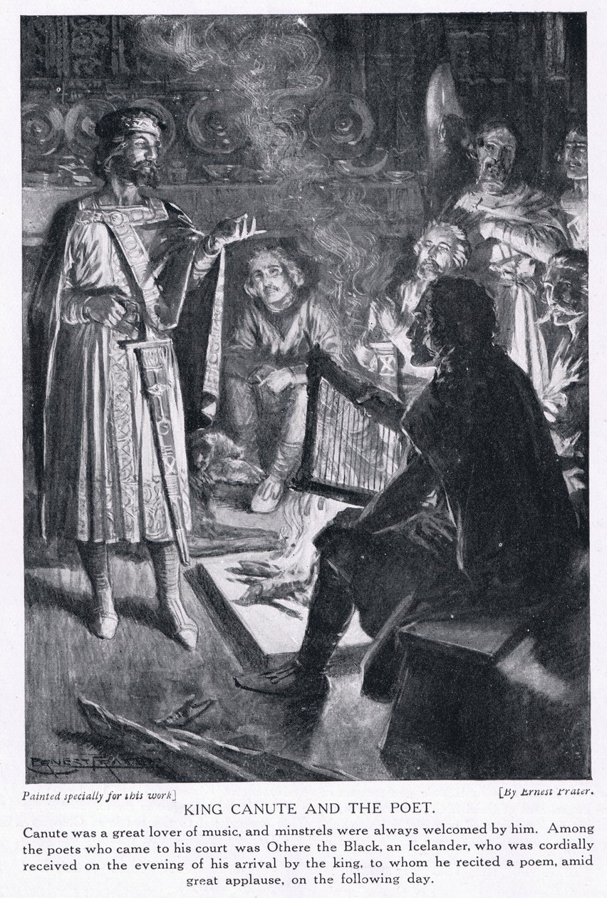 Kong Knud og poeten, 1920-tallet av Ernest Prater
