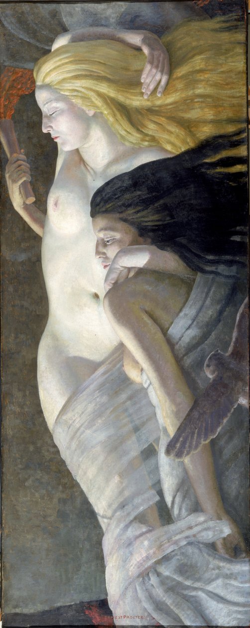 Natt og kveld, ca. 1930 av Ernest Procter