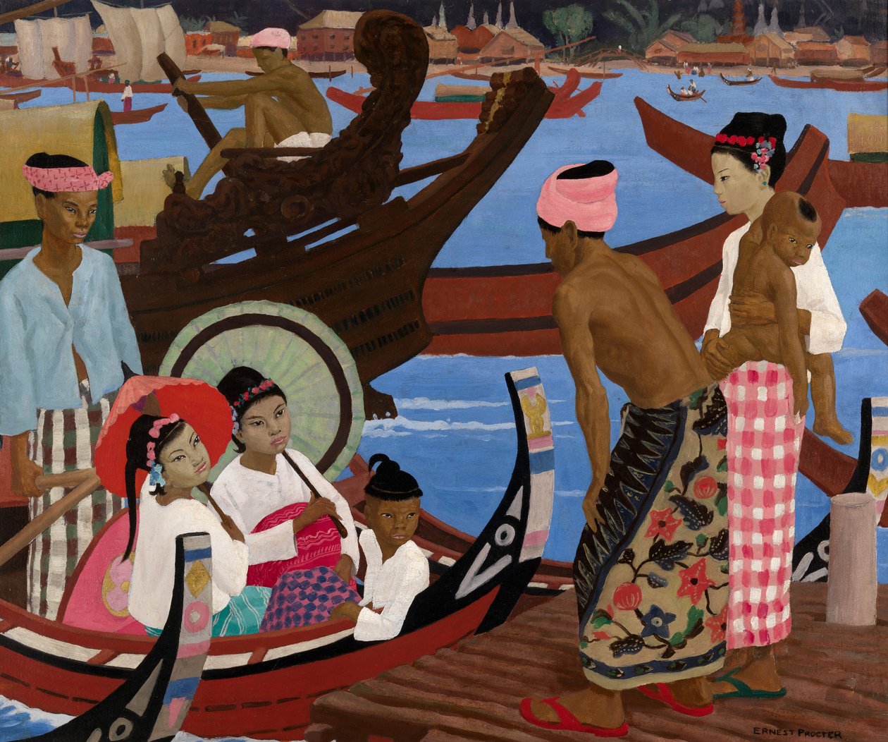 The Embarkation, 1920-tallet av Ernest Procter