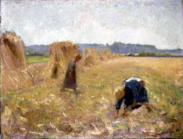 The Harvest, ca. 1929 (olje på lerret) av Ernest Welvaert