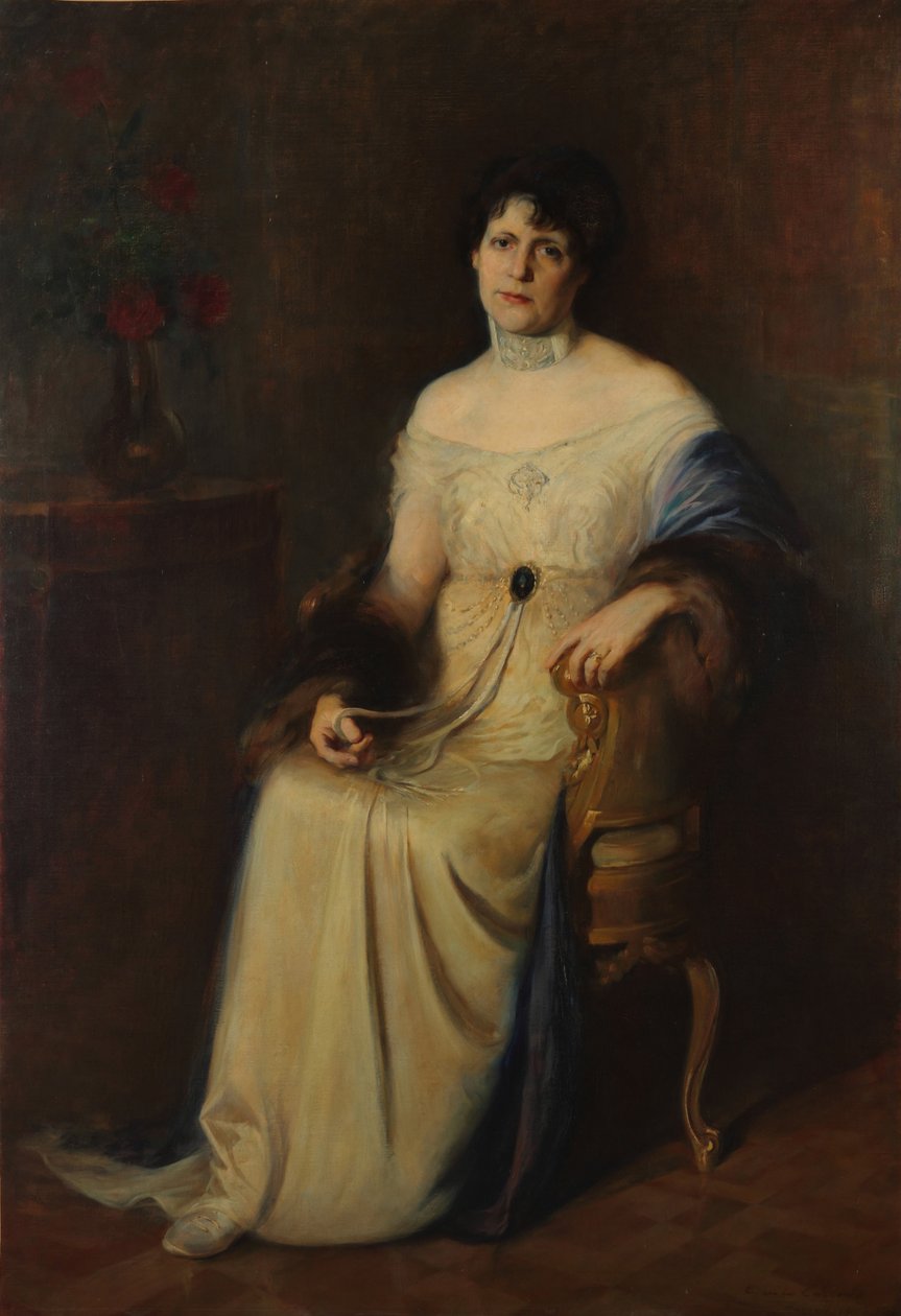 Portrett av forfatterens kone av Ernesto DE LA Carcova