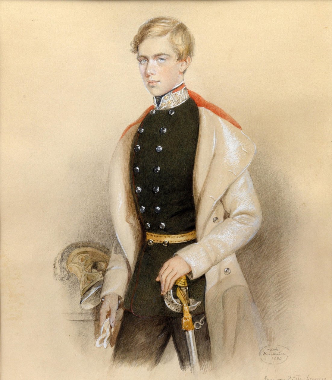 Erkehertug Ferdinand Maximilian av Østerrike 1832-1867, 1850. av Erni von Hüttenbrenner