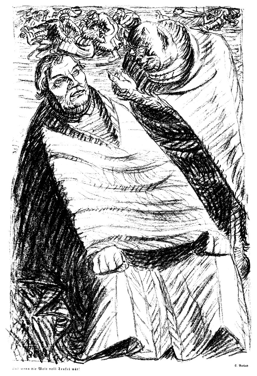 Og hvis verden var full av djevler! av Ernst Barlach