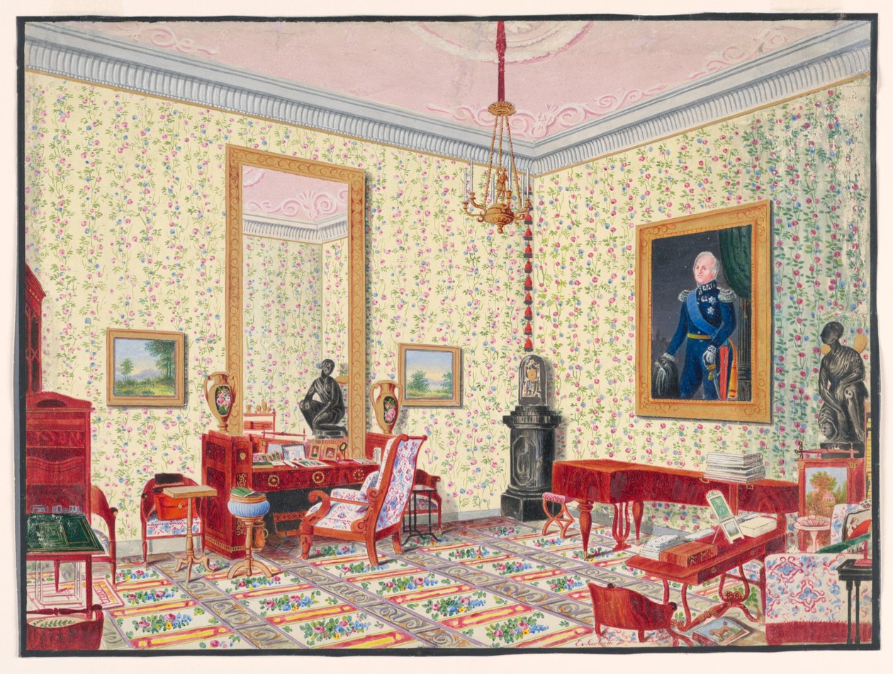 Studiet av storhertuginne Cecily von Oldenburg av Ernst Christian Anton von Lautzow