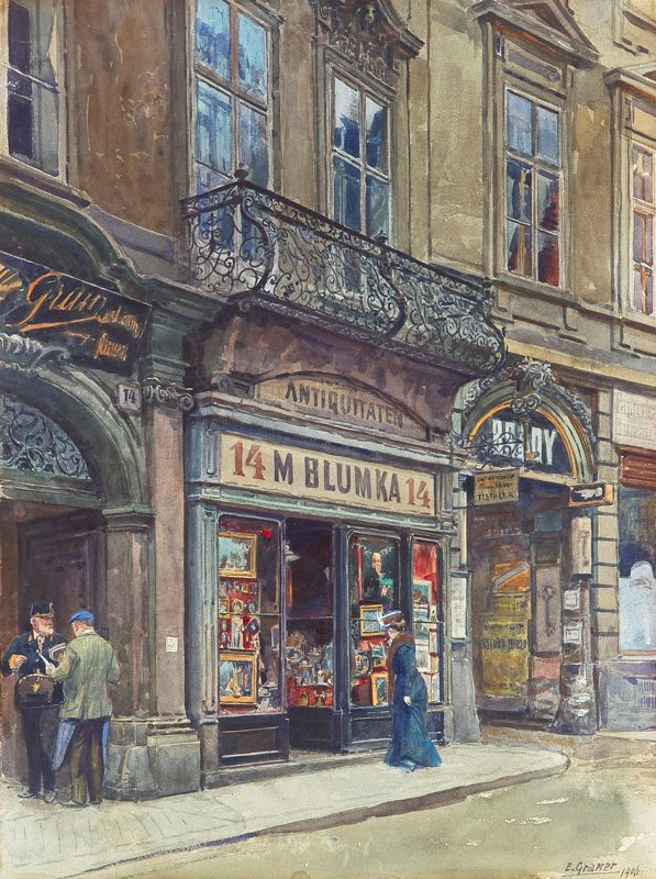 Die Weihburggasse i Wien Engelsk: Weihburggasse i Viennan av Ernst Graner