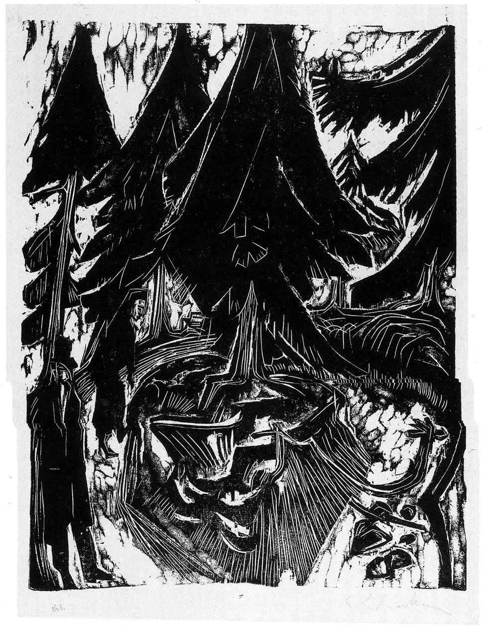 Sanatorium Spaziergang av Ernst Ludwig Kirchner