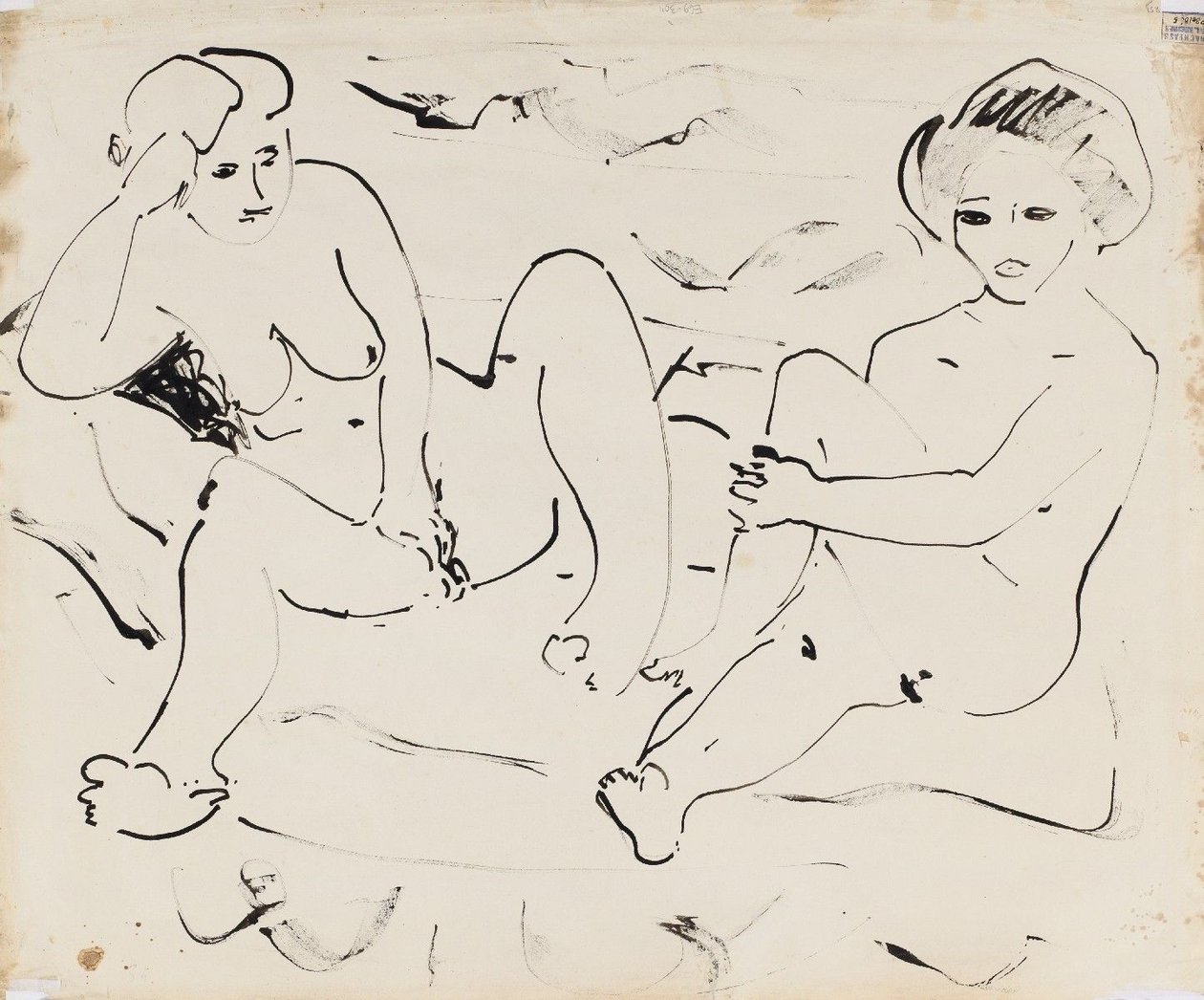 Akt (mot) av Ernst Ludwig Kirchner