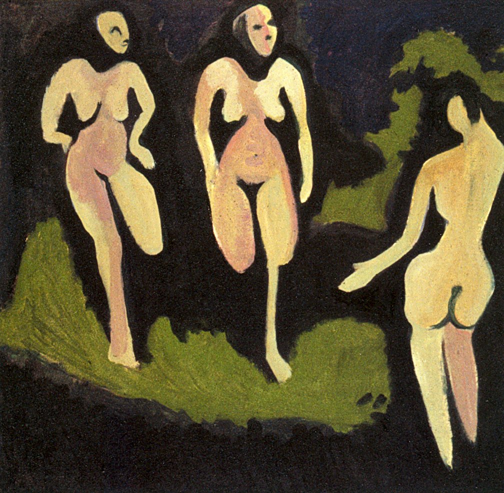 Nakenbilder på engen av Ernst Ludwig Kirchner