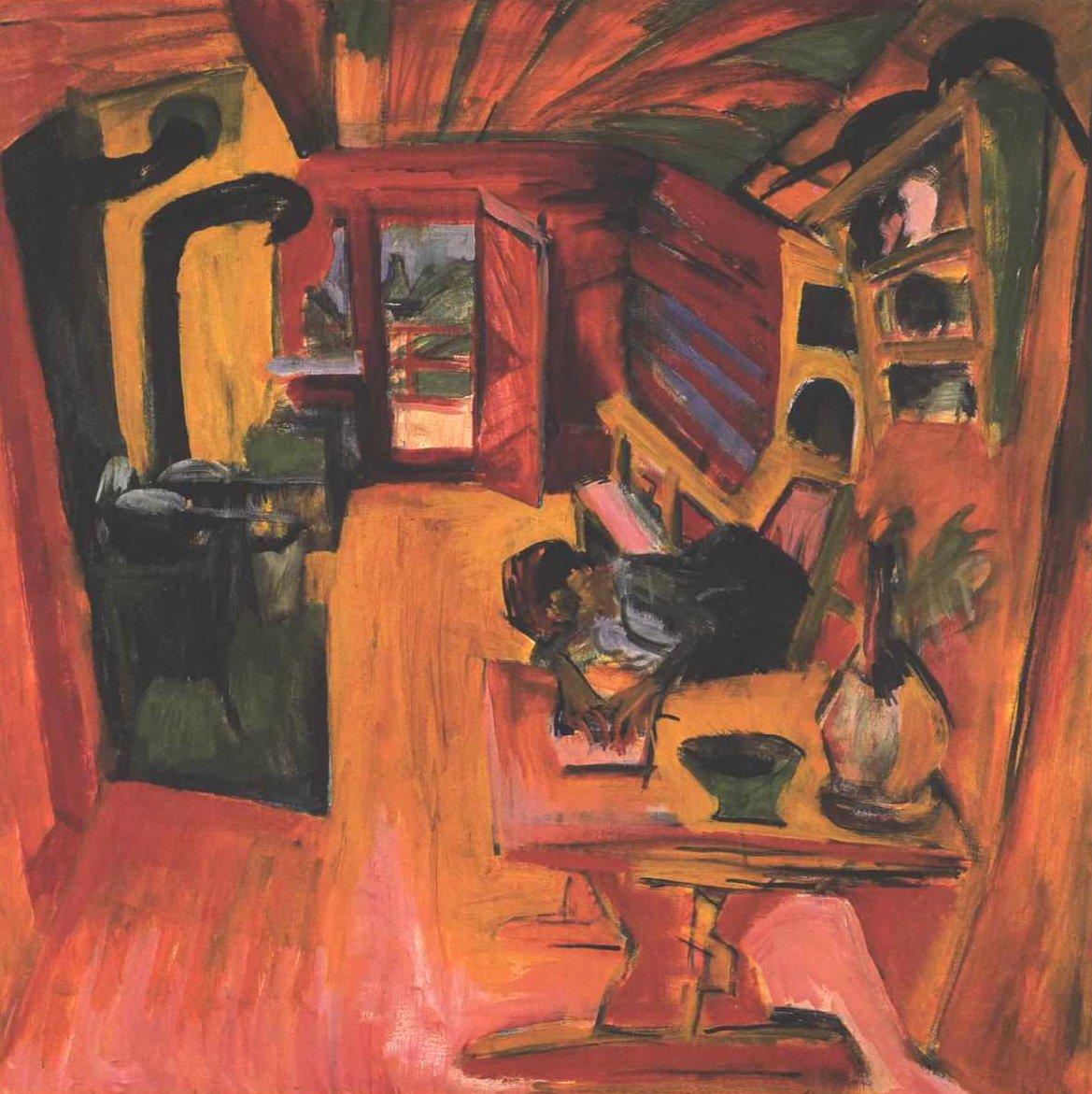 Alpint kjøkken av Ernst Ludwig Kirchner