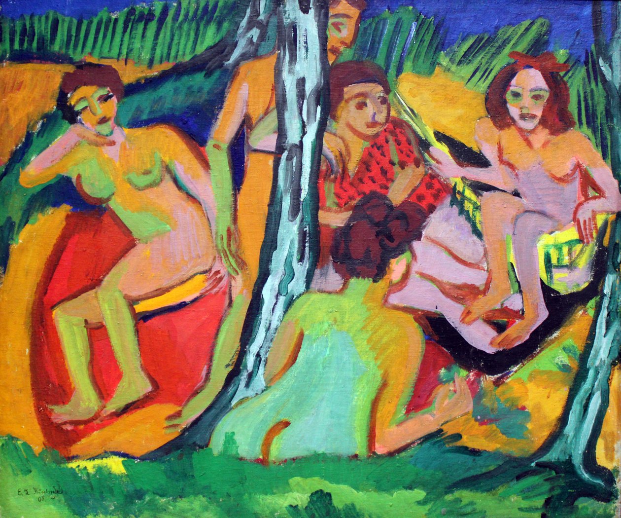 Bading av Ernst Ludwig Kirchner