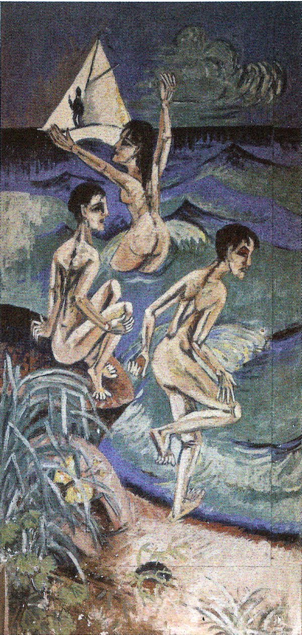 Badescener på Femern av Ernst Ludwig Kirchner