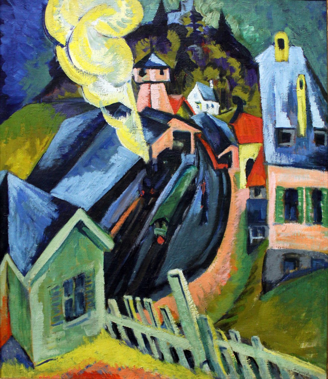 Koenigstein jernbanestasjon av Ernst Ludwig Kirchner