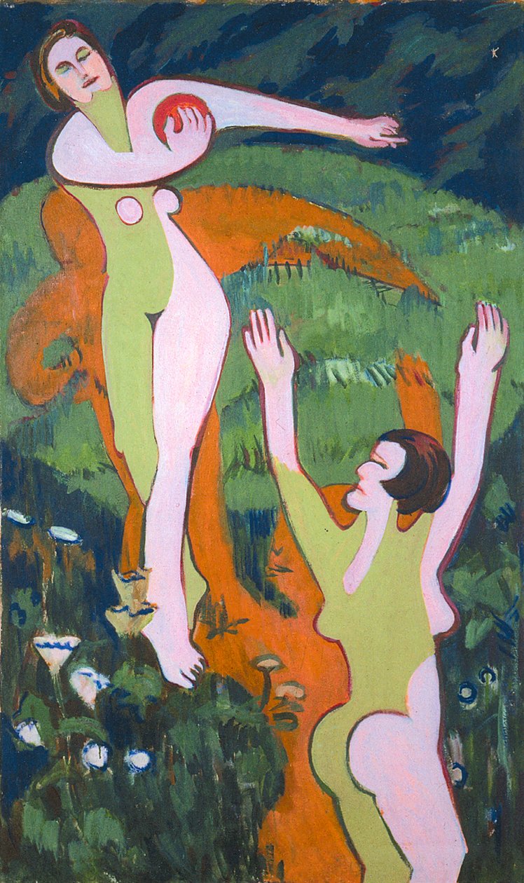 Ballspielerinnen av Ernst Ludwig Kirchner