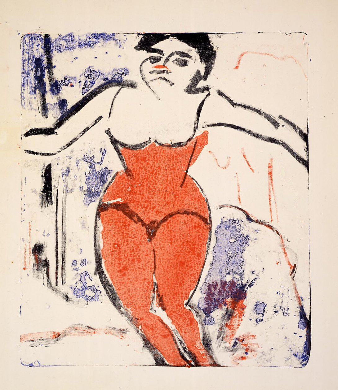 Applaus het artist av Ernst Ludwig Kirchner