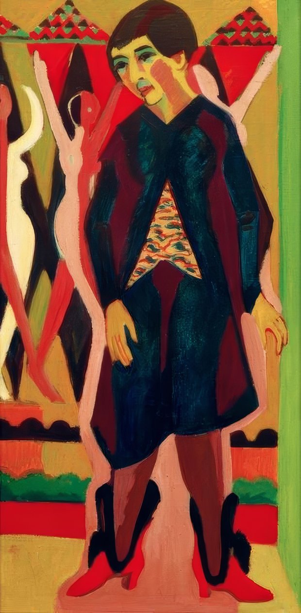 Portrett av Anna Müller av Ernst Ludwig Kirchner