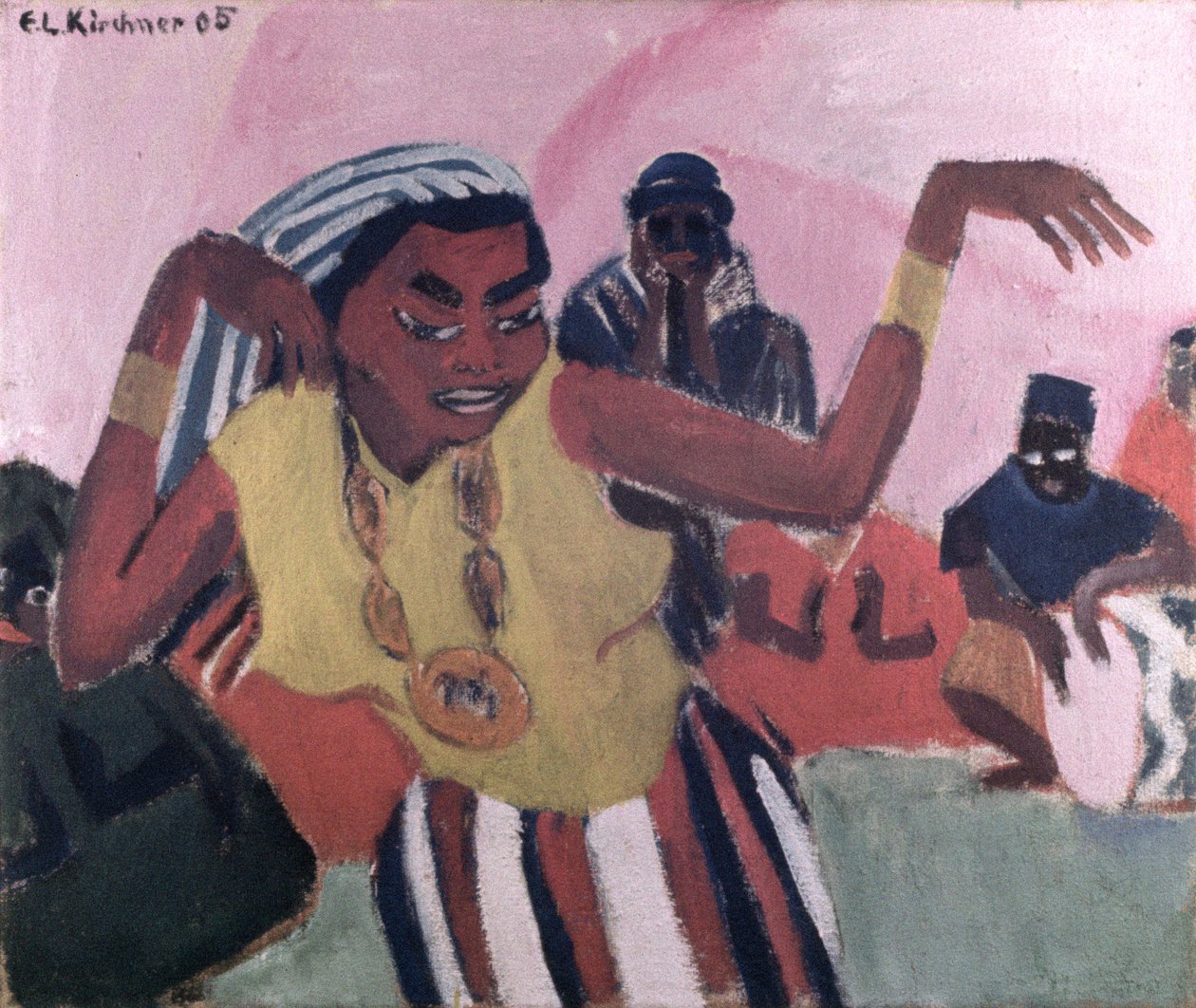 Black Dancer, 1909 av Ernst Ludwig Kirchner