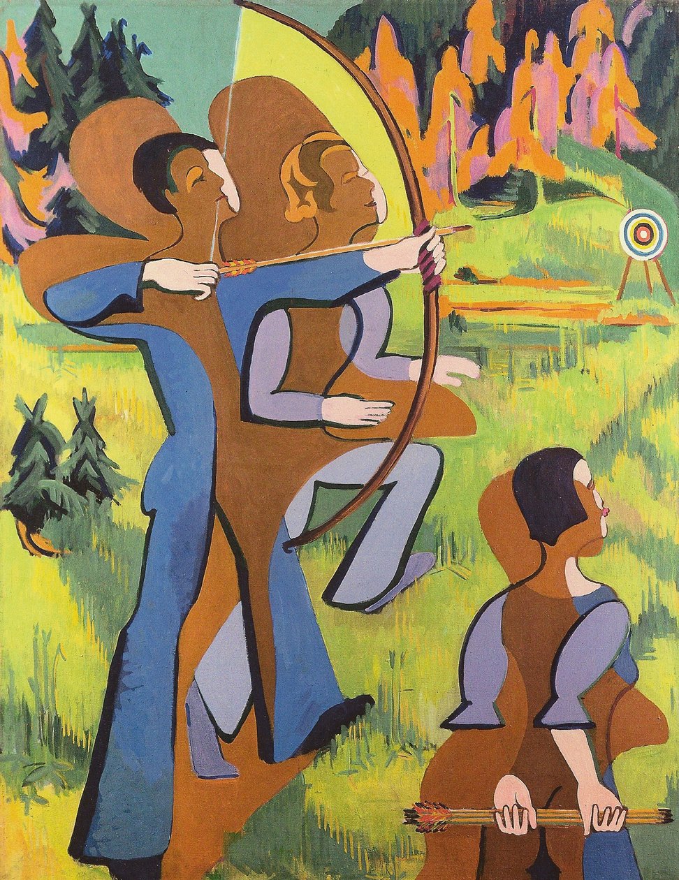 Bueskyttere av Ernst Ludwig Kirchner