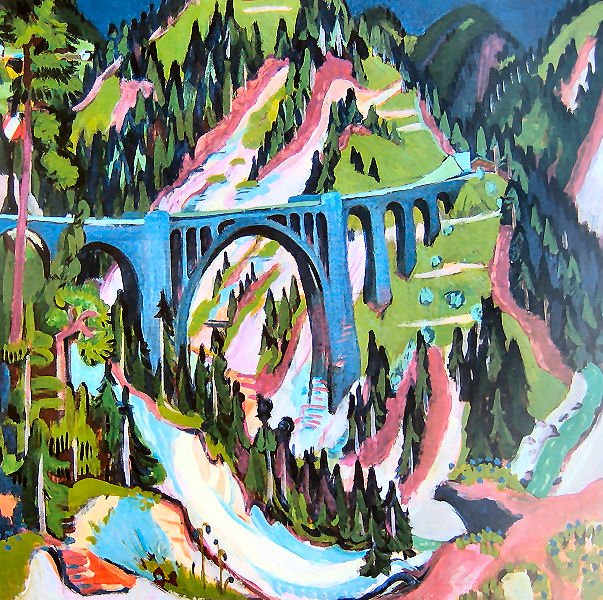 Bro nær enger av Ernst Ludwig Kirchner