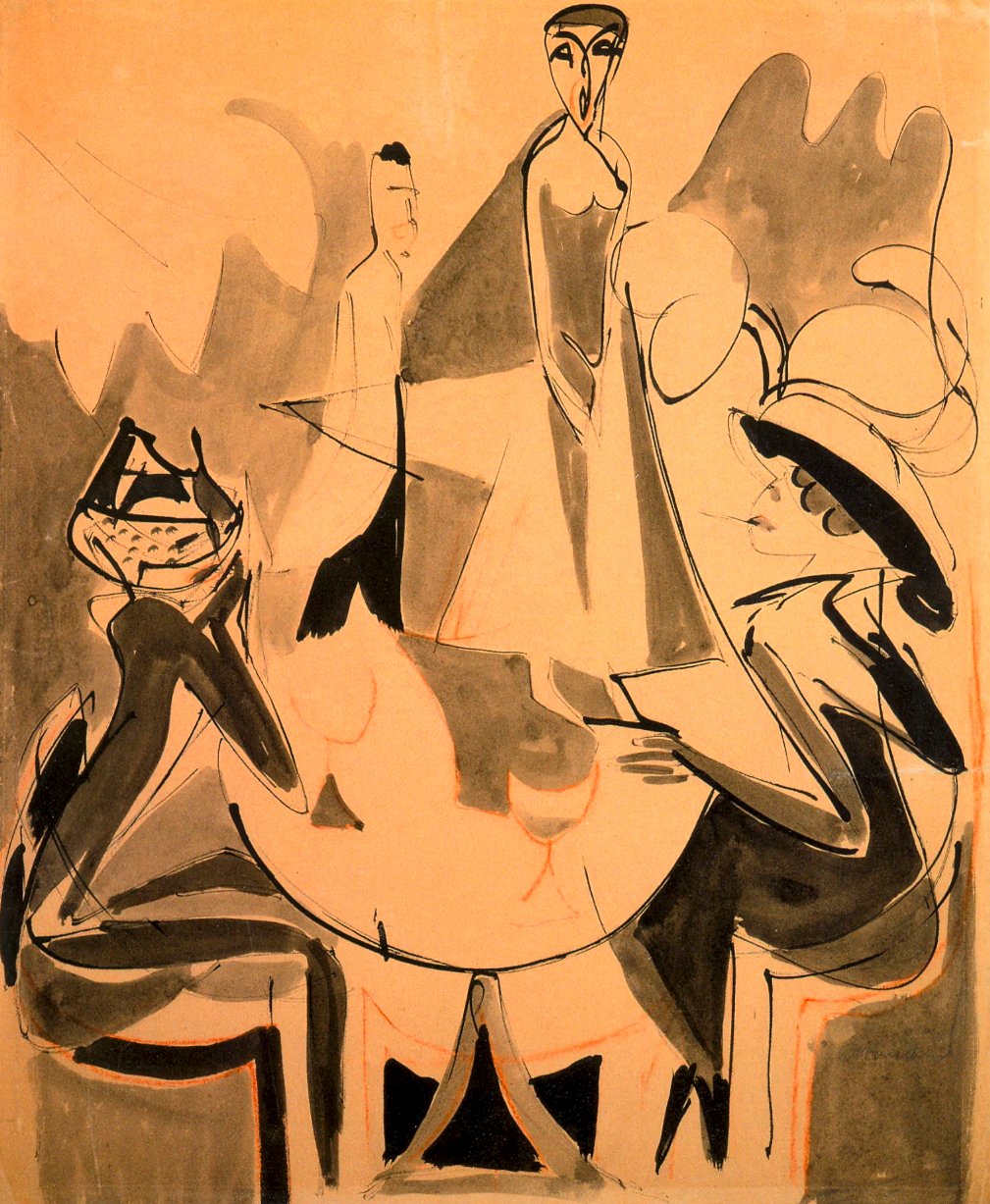 Cafe Chantant II av Ernst Ludwig Kirchner