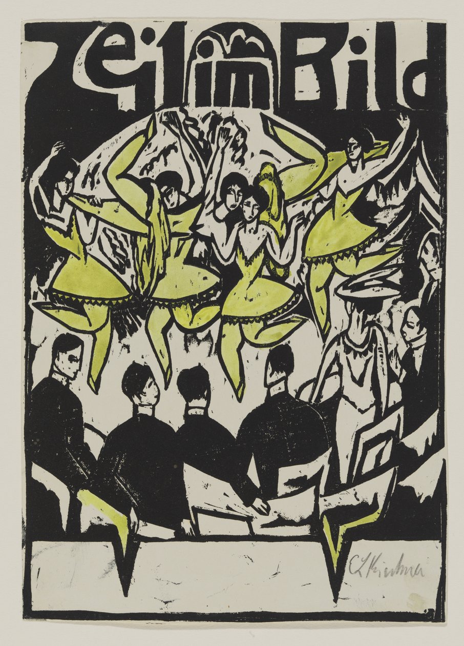 Dansere ved ispalasset, 1912 av Ernst Ludwig Kirchner