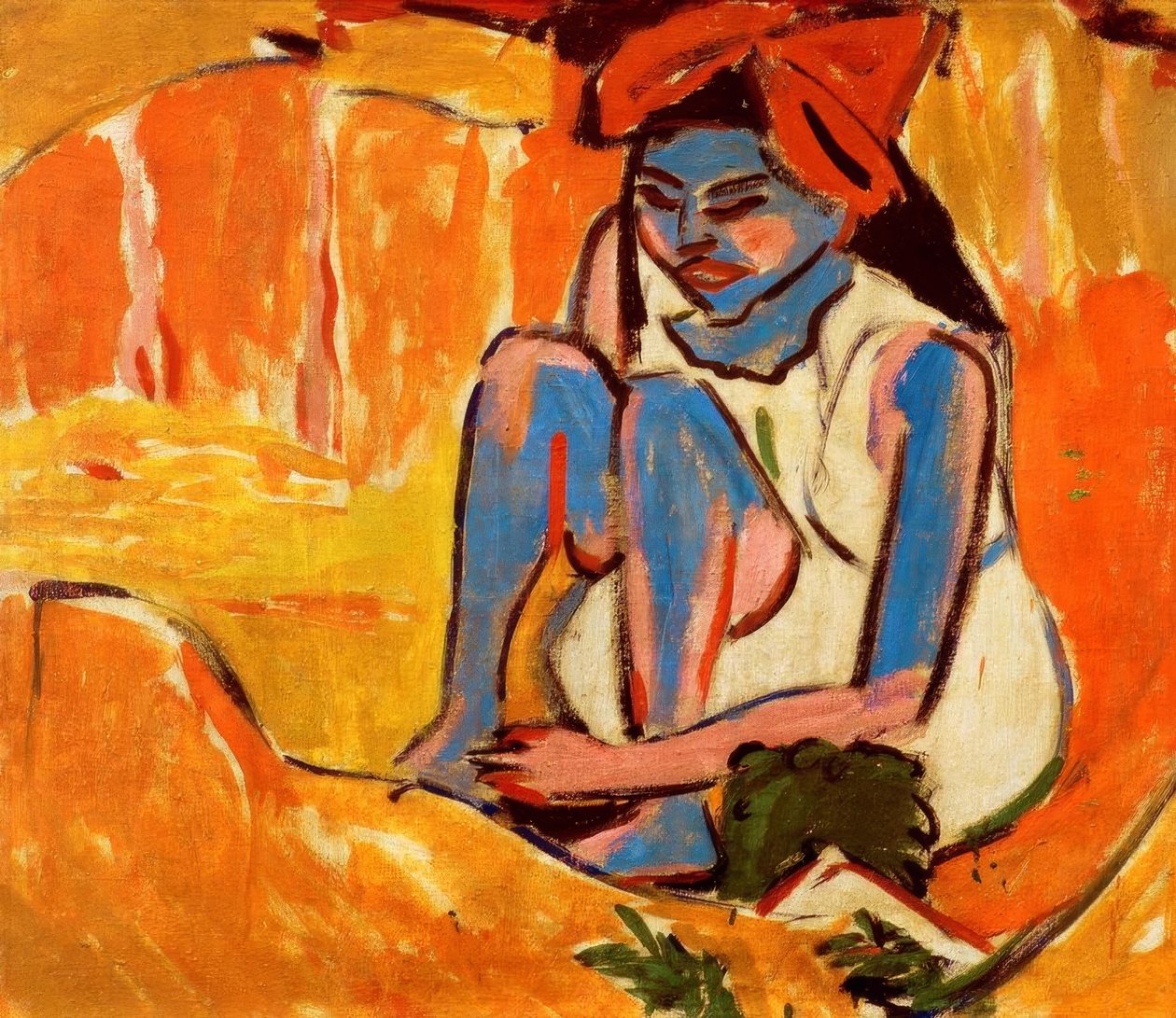 Den blå jenta i solen av Ernst Ludwig Kirchner