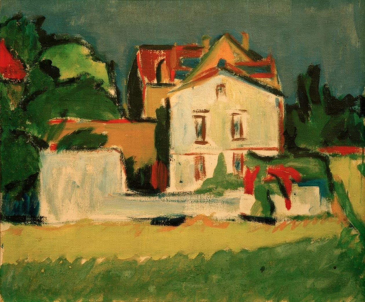 Det hvite hus (Moritzburg House) av Ernst Ludwig Kirchner