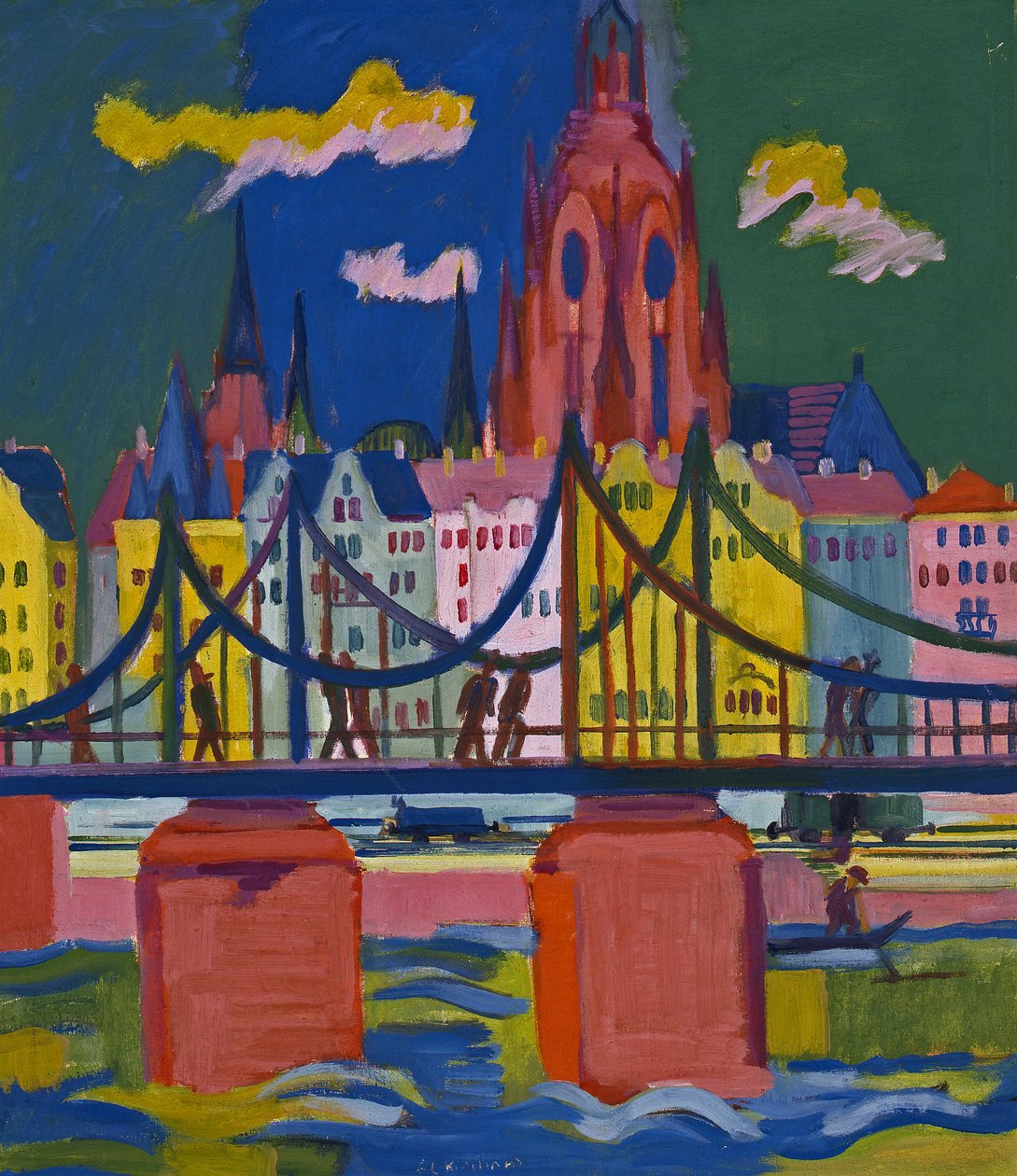 Frankfurt -katedralen av Ernst Ludwig Kirchner