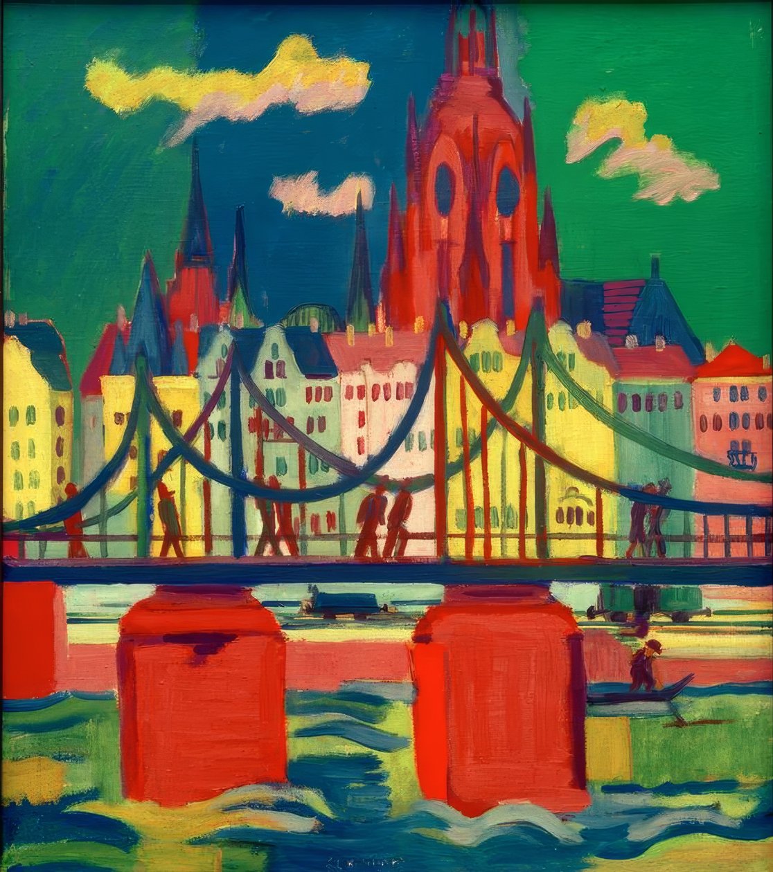 Frankfurt-katedralen av Ernst Ludwig Kirchner