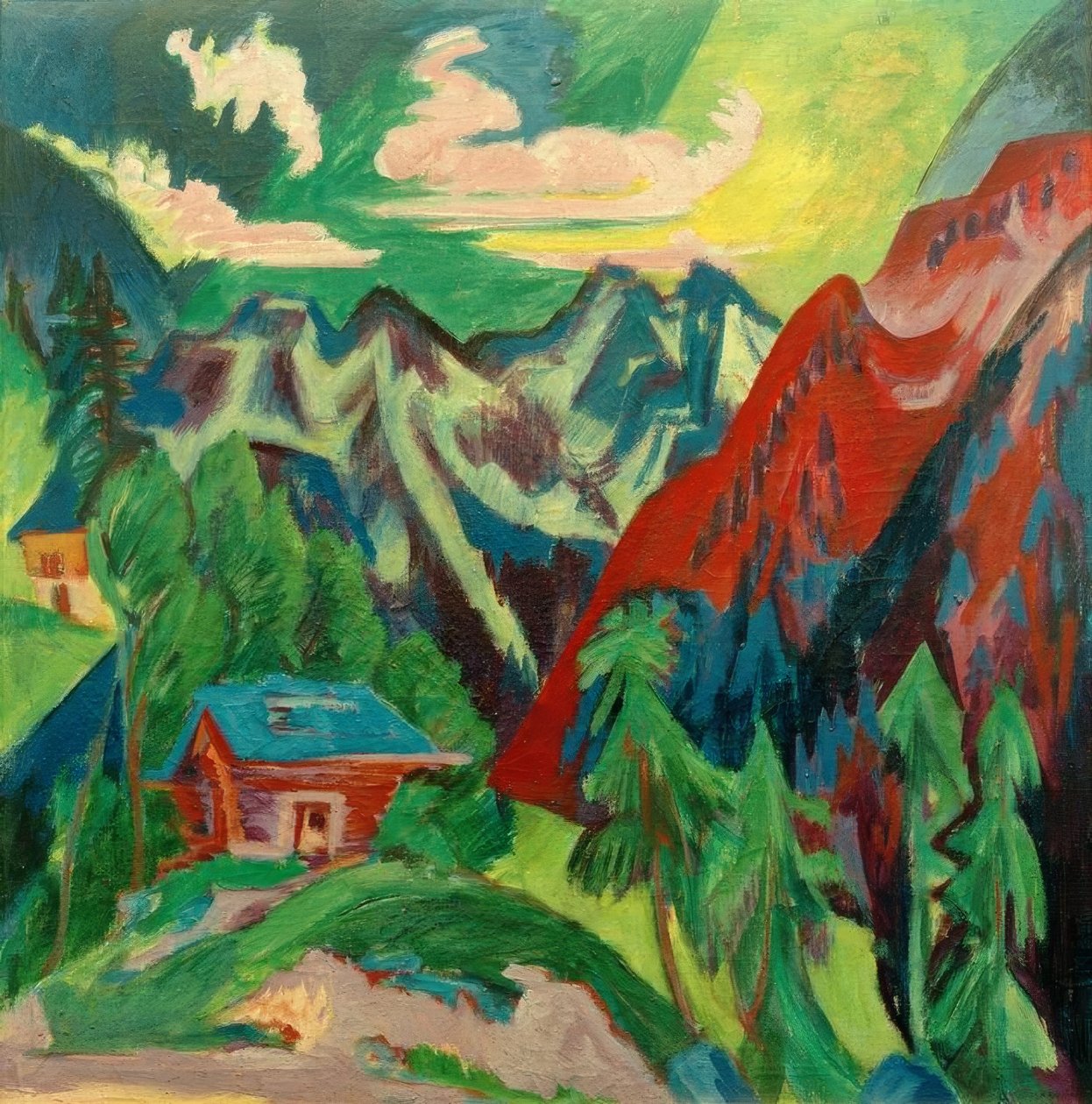 Klostersfjellene av Ernst Ludwig Kirchner