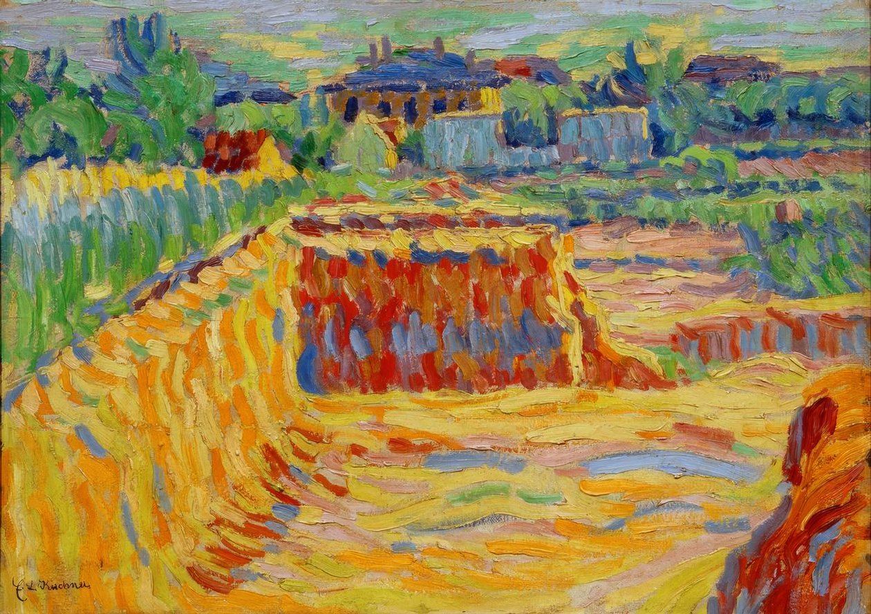 Die Lehmgrube av Ernst Ludwig Kirchner