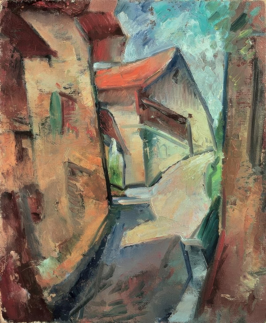 landsby av Ernst Ludwig Kirchner