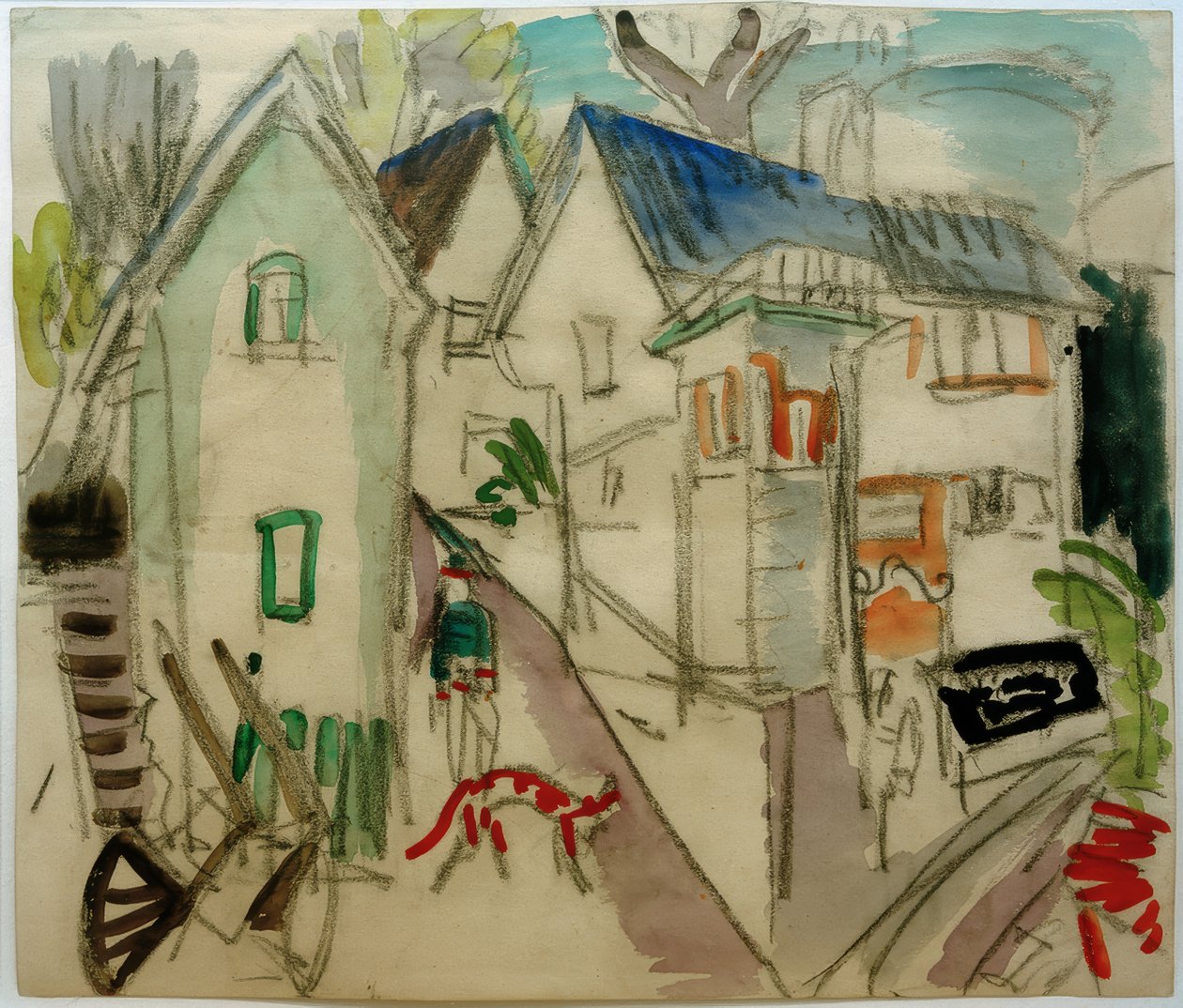 Landsbygate i Taunus nær Koenigstein av Ernst Ludwig Kirchner