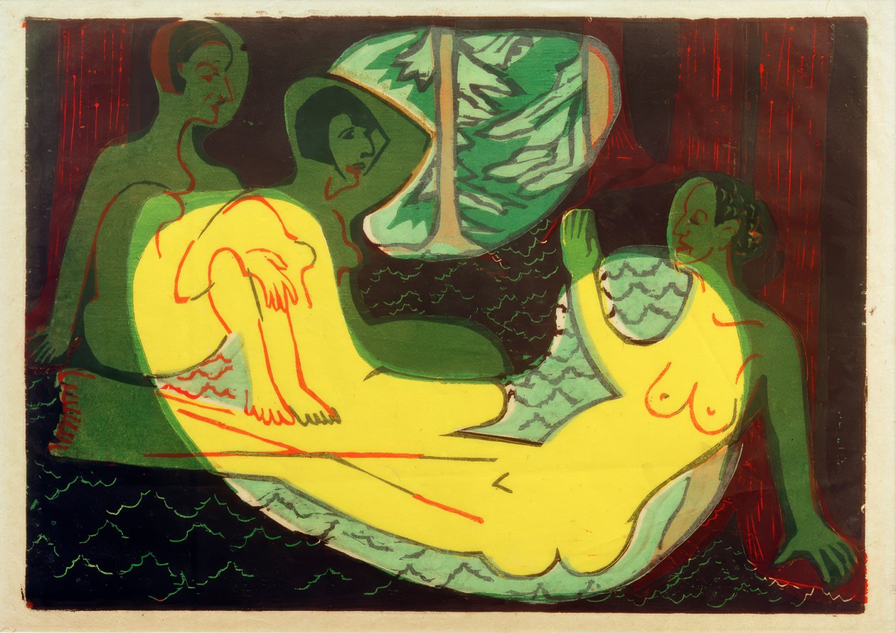 E.L. Kirchner, Tre nakenbilder i skogen av Ernst Ludwig Kirchner
