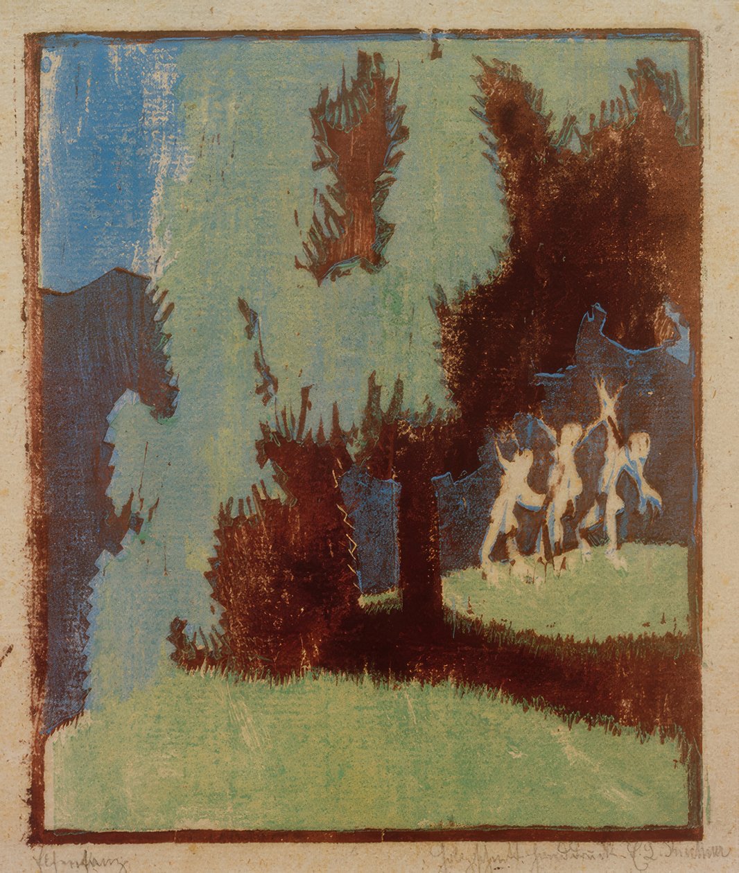 Alvedans i måneskinnet av Ernst Ludwig Kirchner