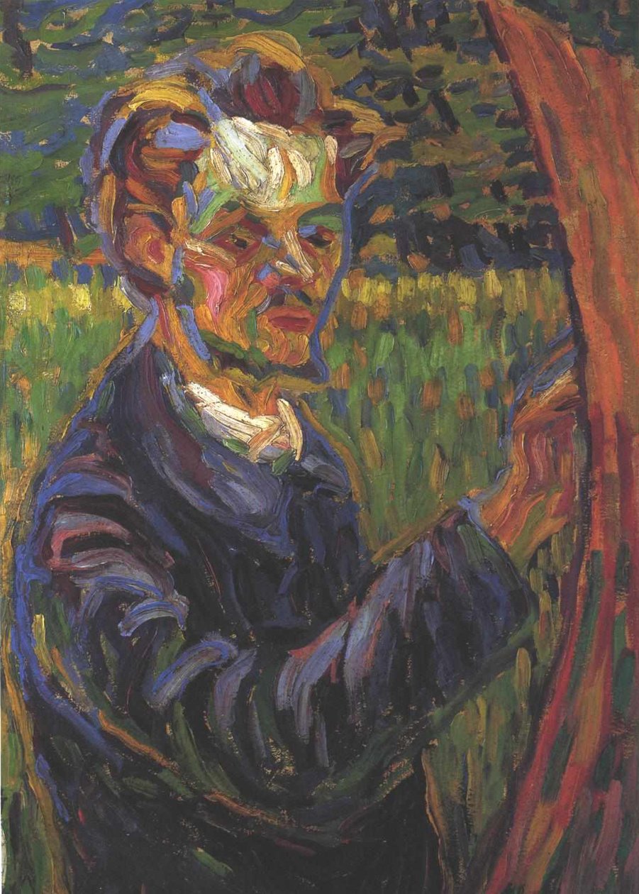Erich Heckel ved staffeliet av Ernst Ludwig Kirchner