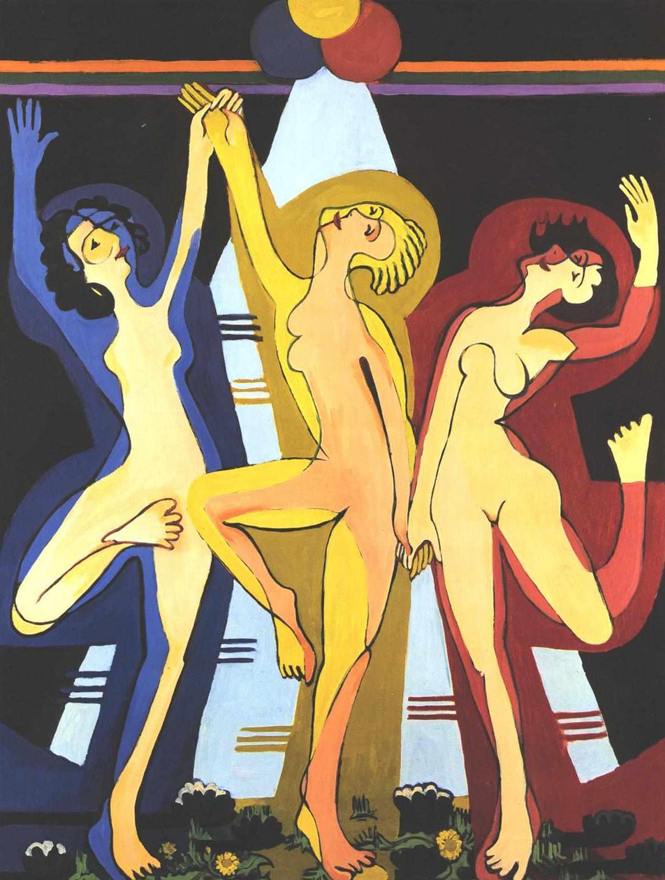 Fargedans av Ernst Ludwig Kirchner