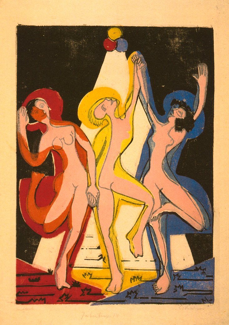 Fargedans av Ernst Ludwig Kirchner