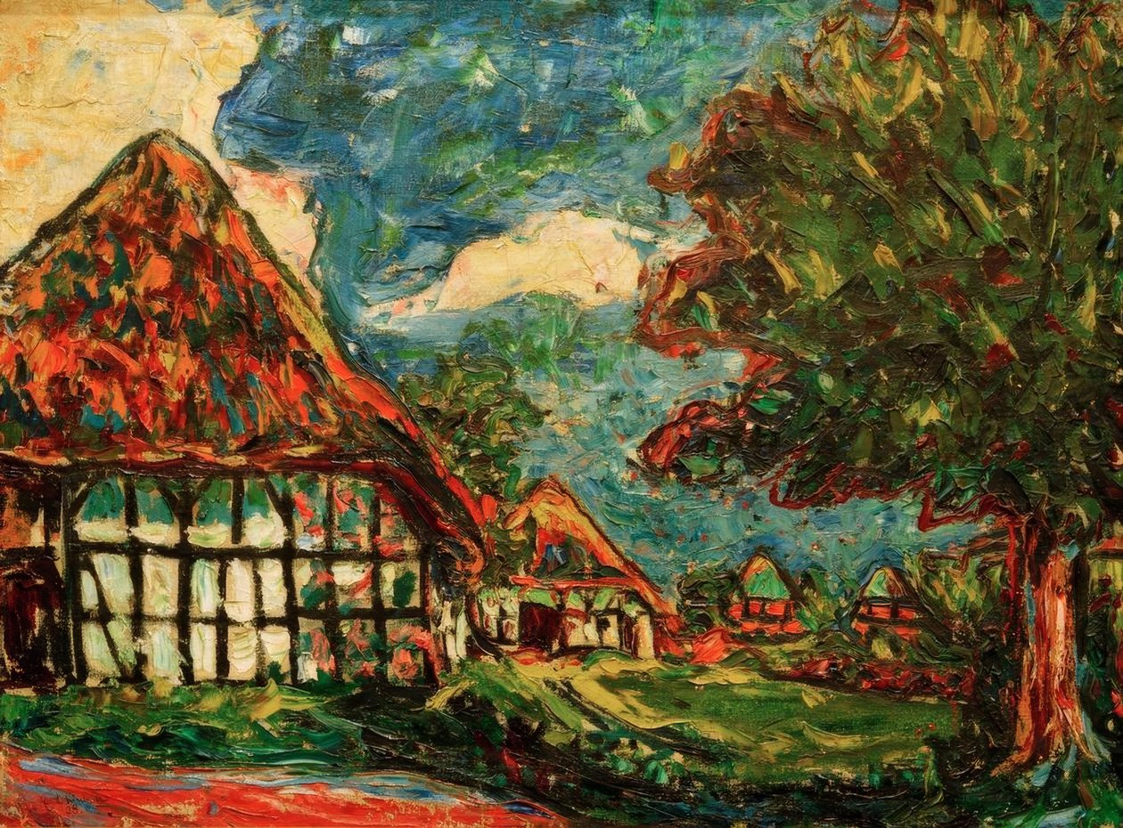Fehmarn hus av Ernst Ludwig Kirchner